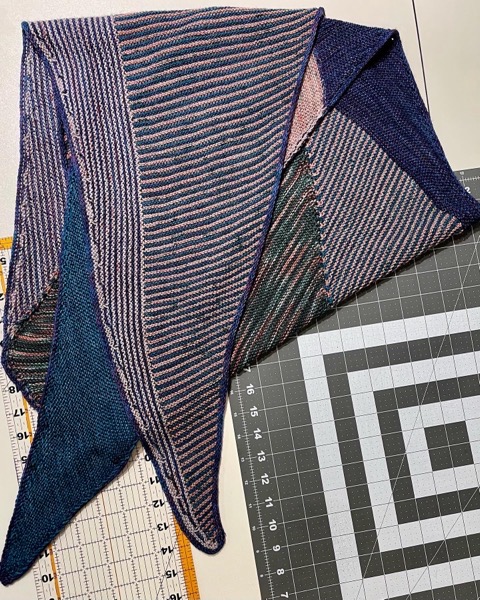 Picture of shawl in progress