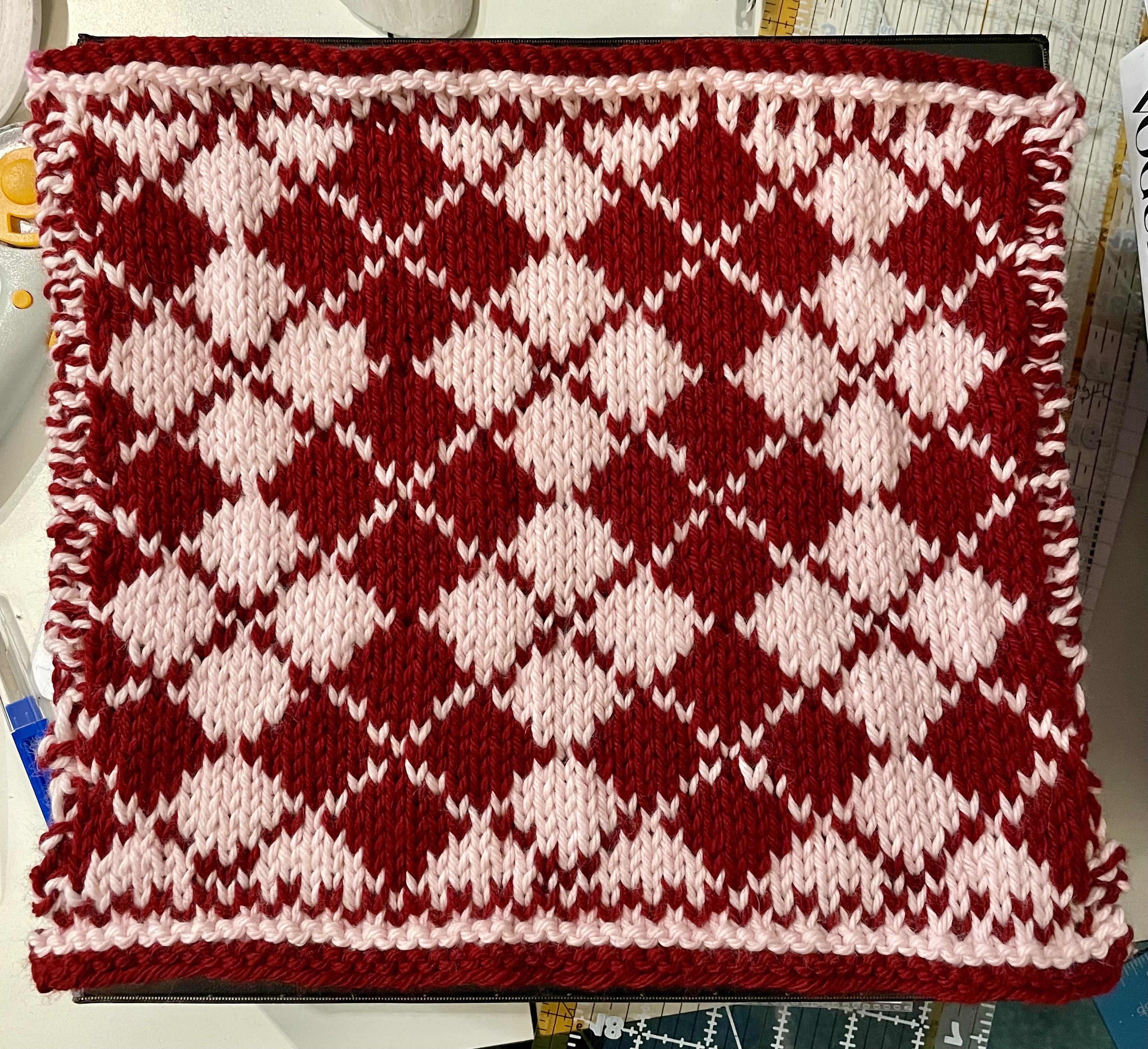 Swatch of Fair Isle Pattern