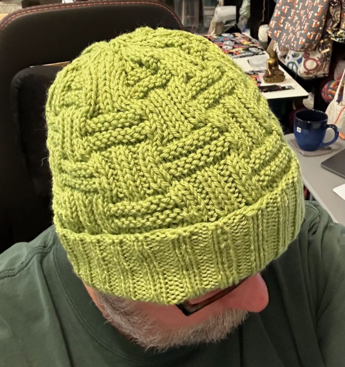 Beanie Prototype: Double Basket Pattern